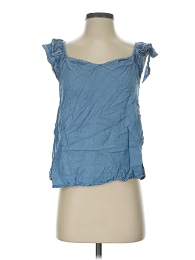 Pre-owned Mine Sleeveless Blouse In Blue