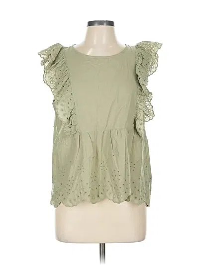 Pre-owned Mine Sleeveless Blouse In Green