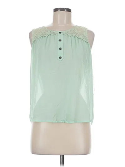 Pre-owned Mine Sleeveless Blouse In Green