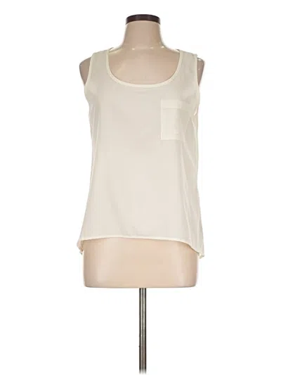 Pre-owned Mine Sleeveless Blouse In Ivory
