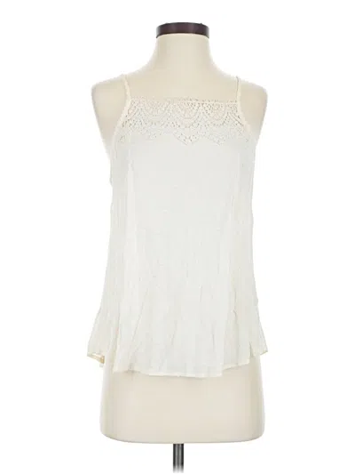 Pre-owned Mine Sleeveless Blouse In Ivory