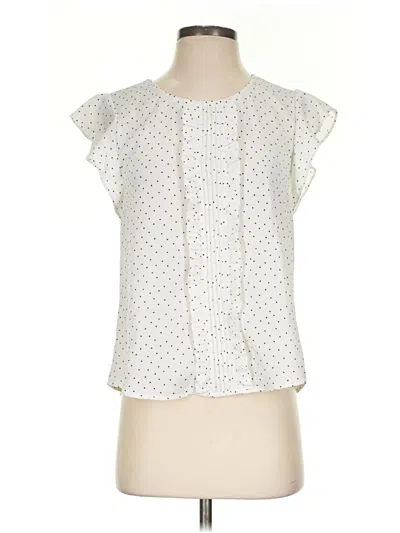 Pre-owned Mine Sleeveless Blouse In Ivory