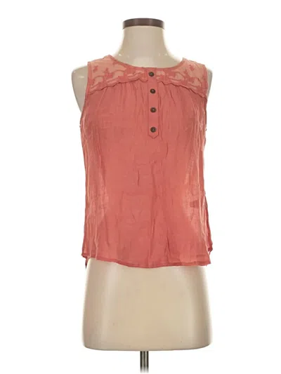 Pre-owned Mine Sleeveless Blouse In Orange