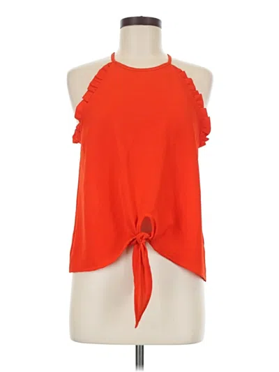 Pre-owned Mine Sleeveless Blouse In Orange