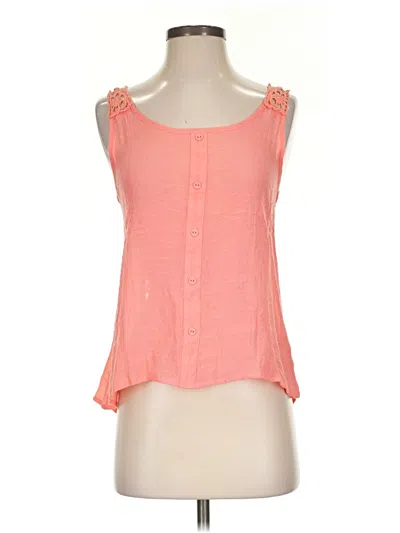 Pre-owned Mine Sleeveless Blouse In Orange