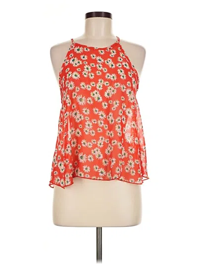 Pre-owned Mine Sleeveless Blouse In Orange