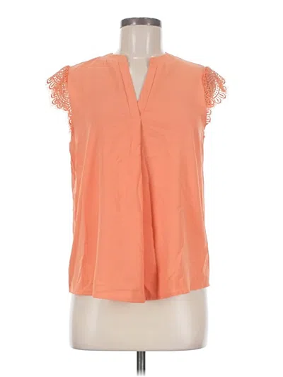 Pre-owned Mine Sleeveless Blouse In Orange