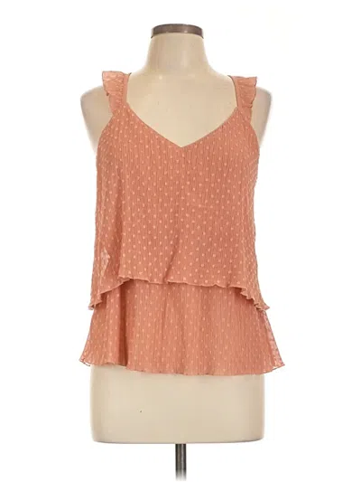 Pre-owned Mine Sleeveless Blouse In Orange