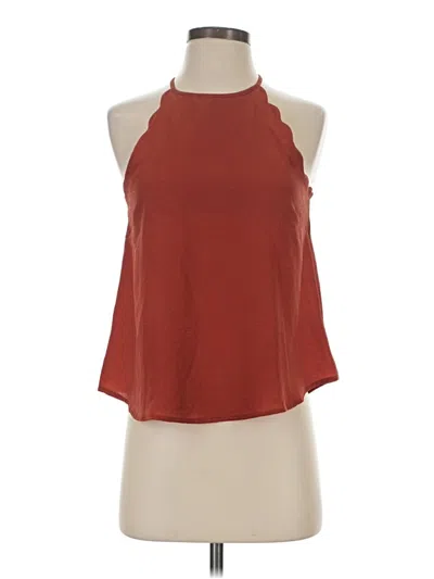 Pre-owned Mine Sleeveless Blouse In Red