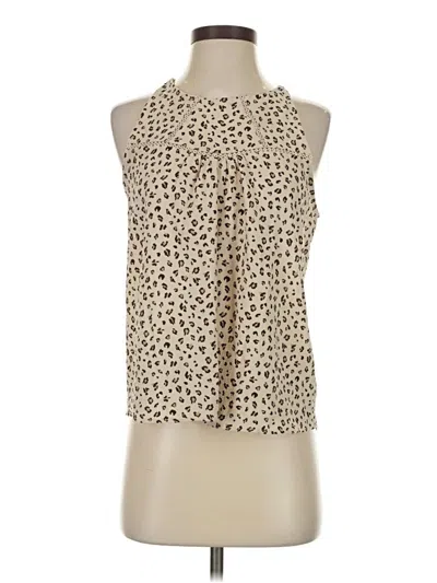 Pre-owned Mine Sleeveless Blouse In White