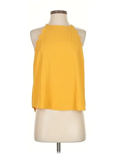 Pre-owned Mine Sleeveless Blouse In Yellow