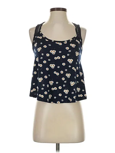 Pre-owned Mine Sleeveless Top Blue Halter Neckline Tops