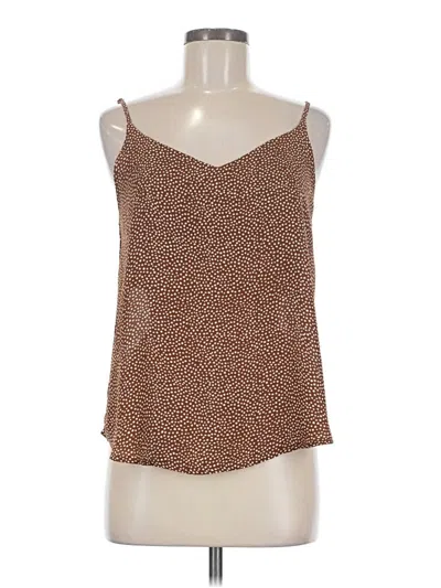 Pre-owned Mine Sleeveless Top Brown Sweetheart Neckline Tops