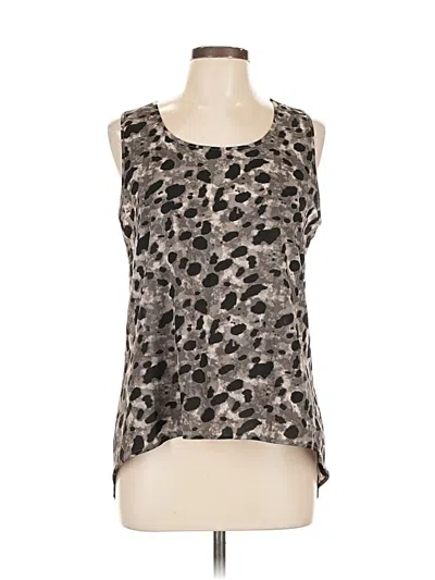 Pre-owned Mine Sleeveless Top Gray Scoop Neck Tops