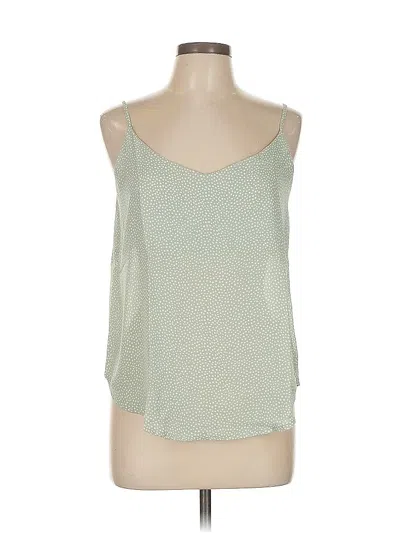 Pre-owned Mine Sleeveless Top Green Scoop Neck Tops