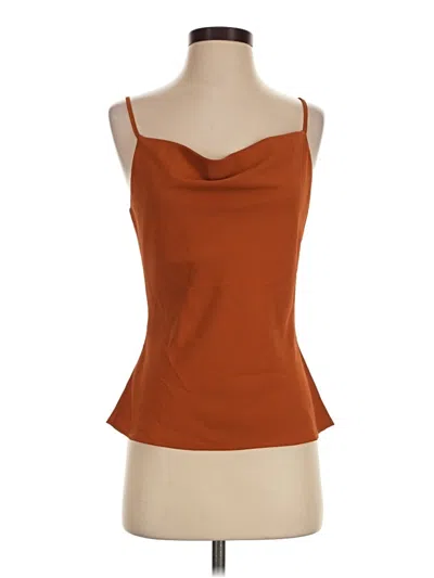 Pre-owned Mine Sleeveless Top Orange Strapless Neckline Tops