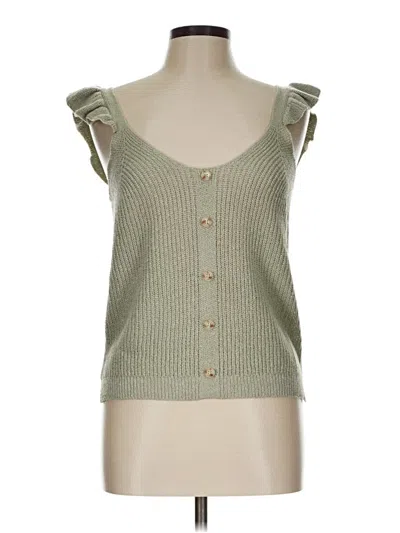 Pre-owned Mine Tank Top Green Sweetheart Neckline Tops