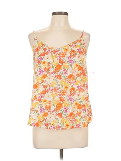 Pre-owned Mine Tank Top Orange Strapless Neckline Tops