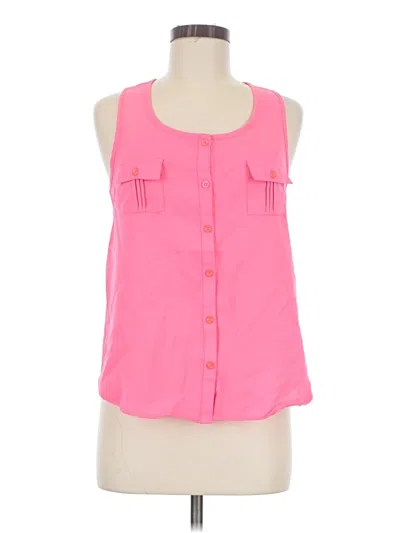 Pre-owned Mine Tank Top Pink Strapless Neckline Tops
