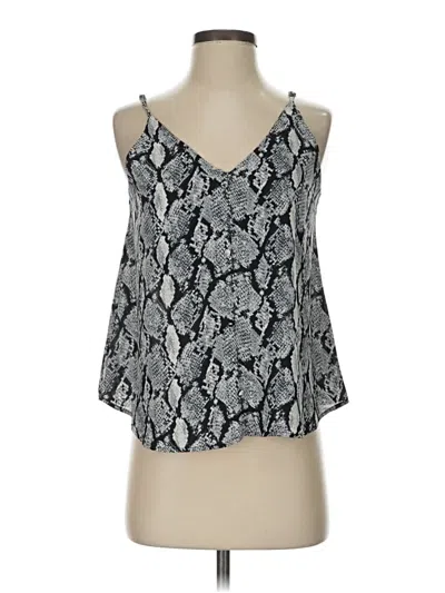 Pre-owned Mine Tank Top Silver Halter Neckline Tops