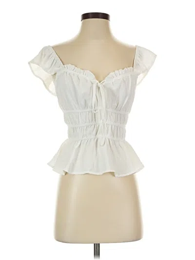 Pre-owned Mine Tube Top Ivory Strapless Neckline Tops