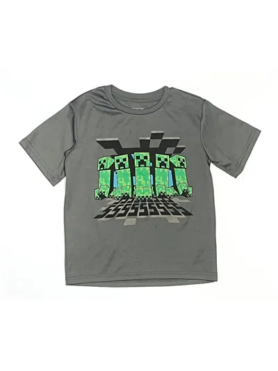 Pre-owned Minecraft Kids' Active T-shirt In Gray