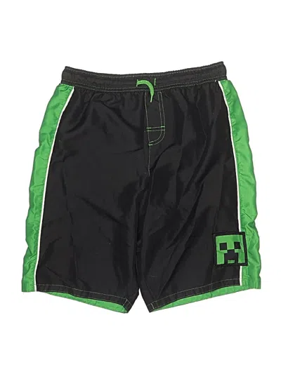 Pre-owned Minecraft Kids' Athletic Shorts In Green