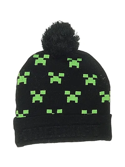 Pre-owned Minecraft Kids' Beanie Hat In Green