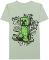Minecraft Big Boys Metro Street Creep Short Sleeve T-shirt In Green
