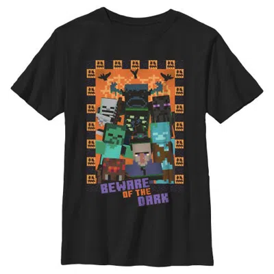 Minecraft Kids' Boys  Halloween Beware Of The Dark T Shirt In Black