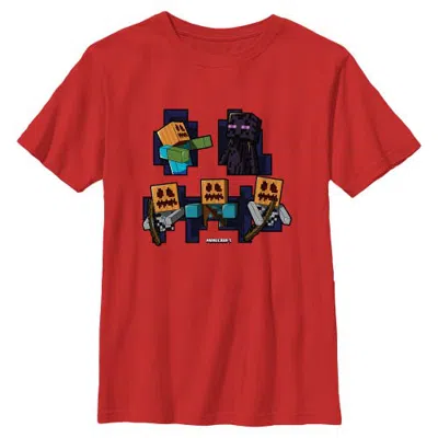 Minecraft Kids' Boys  Halloween Enderman T Shirt In Red