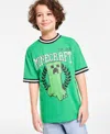 Minecraft Little & Big Boys Team Creeper Soccer Jersey Shirt In Green