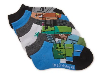 Minecraft Kids' No Show Socks 6 Pack In Multicolor
