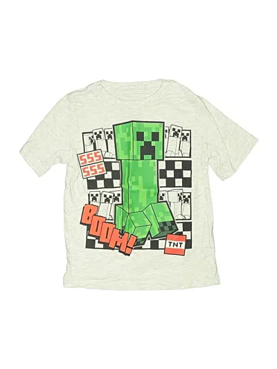 Pre-owned Minecraft Kids' Short Sleeve Top Green Tops