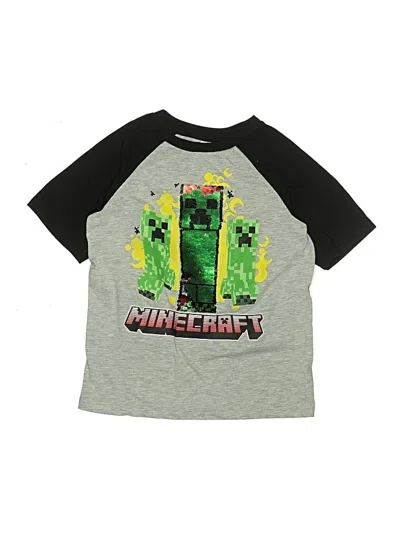 Pre-owned Minecraft Kids' Short Sleeve T-shirt In Green