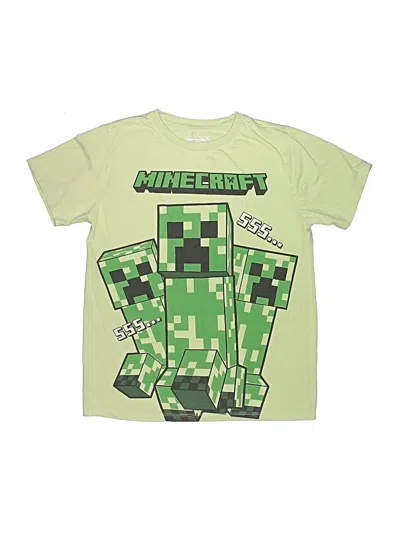 Pre-owned Minecraft Kids' Short Sleeve T-shirt In Green