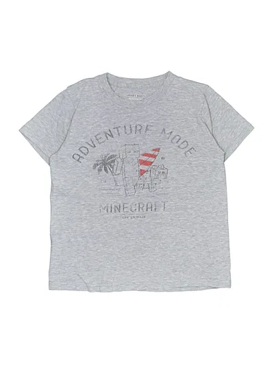 Pre-owned Minecraft Kids' Short Sleeve T-shirt In Silver