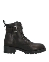 Minelli Woman Ankle Boots Black Size 8 Leather