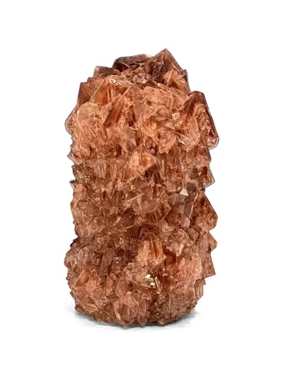 Mineral Series Crystal Vase In Brown