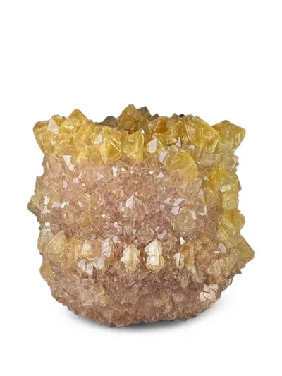 Mineral Series Crystallised Mineral Vase In Animal Print