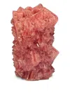 Mineral Series Mini Crystal Vase (16cm X 10 Cm) In Pink