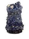 Mineral Series Small Crystal Vase (22 Cm) In Blue