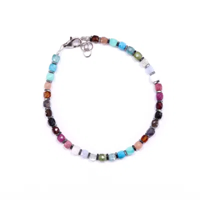 Mineralgems ✩ Studio Men's Multicolor Gemstone Bracelet