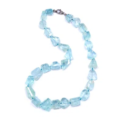 Mineralgems ✩ Studio Women's Blue / Green Sea Blue Aquamarine Necklace