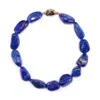 Mineralgems ✩ Studio Women's Blue Lapis Lazuli Necklace With Gold Vermeil Clasp In Blue