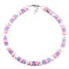 Mineralgems ✩ Studio Women's Blue / Pink / Purple Candy Necklace With Coral, Chalcedony, And Pearls