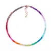 Mineralgems ✩ Studio Women's Blue / Pink / Purple Rainbow Choker With Precious Gemstones