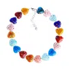 Mineralgems ✩ Studio Women's Blue / Red Necklace With Venetian Heart-shaped Murrine