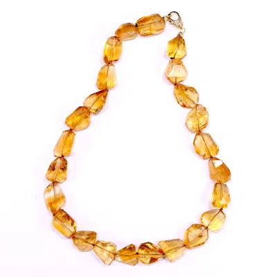 Mineralgems ✩ Studio Women's Gold / Yellow / Orange Madeira Citrine Quartz Necklace