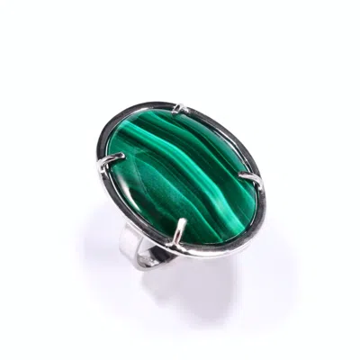 Mineralgems ✩ Studio Women's Green Malachite Ring
